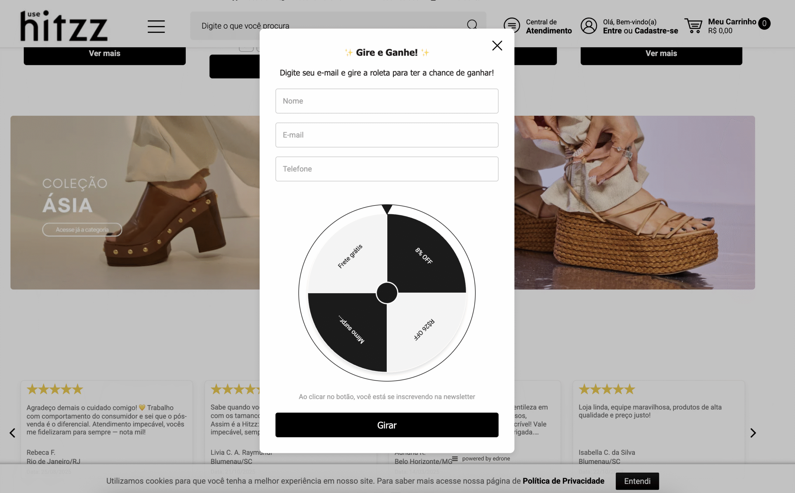 roleta da sorte edrone no site da usehitzz