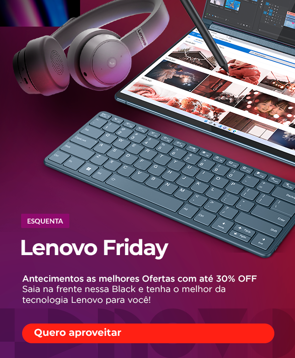 Exemplo de e-mail marketing com ofertas de Black Friday antecipadas da Lenovo.