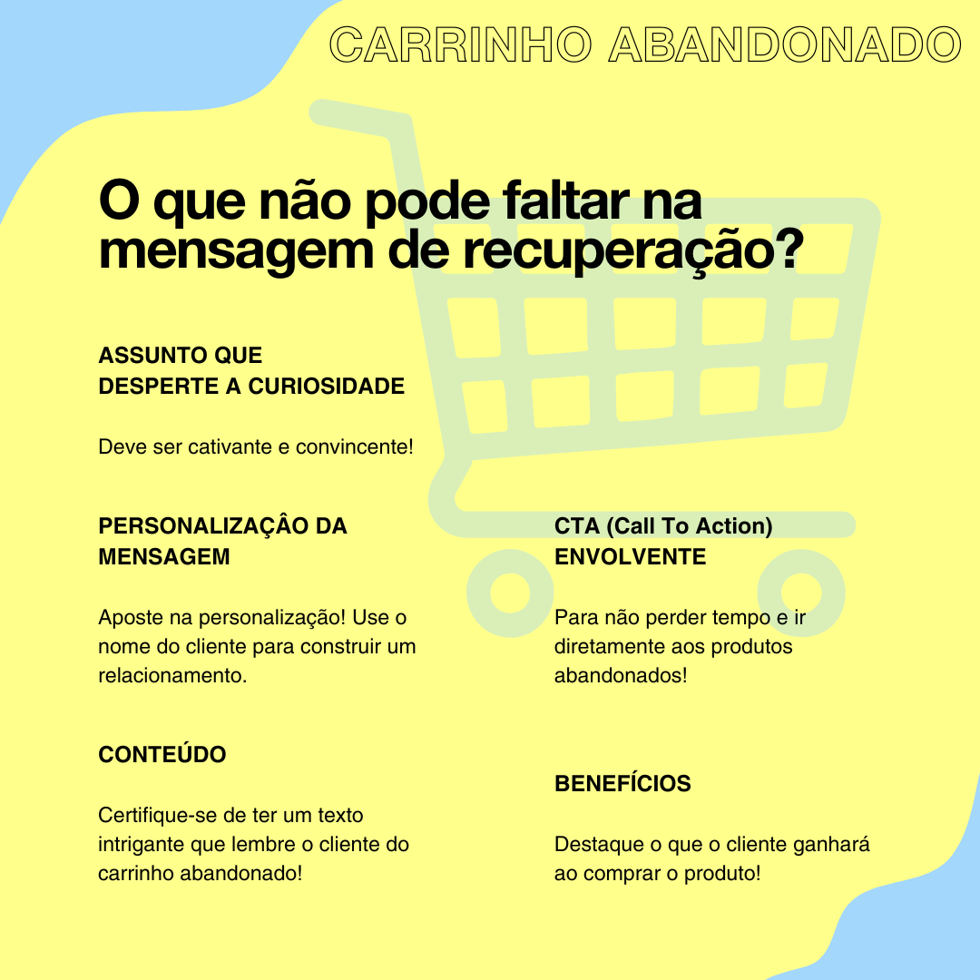 Recuperar carrinhos abandonados: o que não pode faltar na mensagem de recuperação?