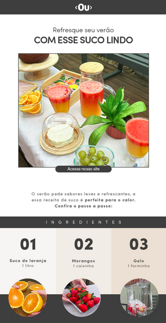 Newsletter com receita da Ou