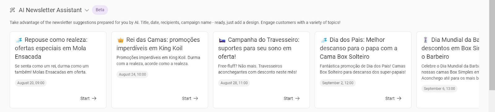 Inteligência artificial para e-mail marketing: assistente de newsletter edrone