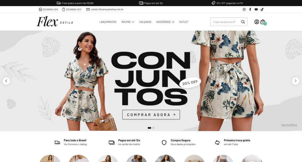 Loja tema moda - Nuvemshop