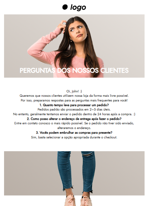 newsletter de faq da edrone
