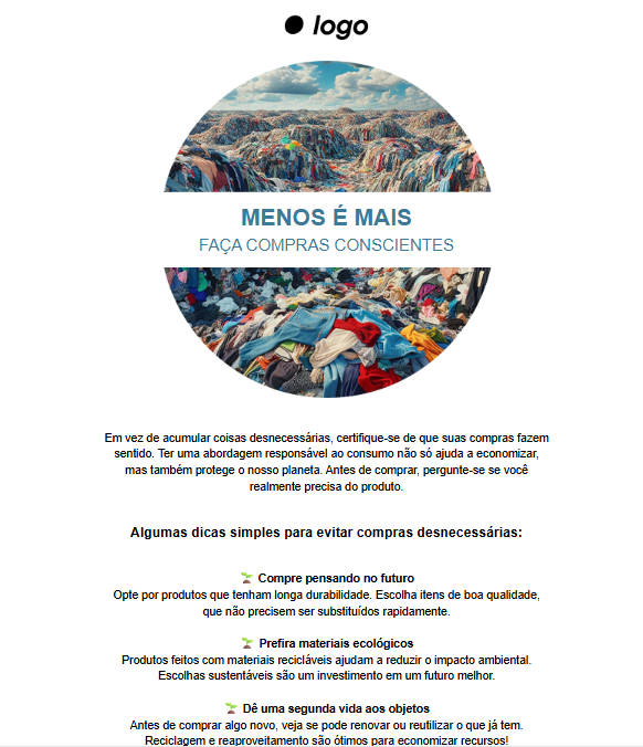 newsletter mês do meio ambiente - template da edrone