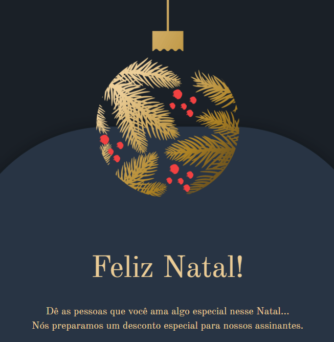 template de e-mail de natal da edrone